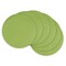 Contemporary Home Living Solid Woven Round Kitchen Placemats - 14.75" - Lime Green - Set of 6
